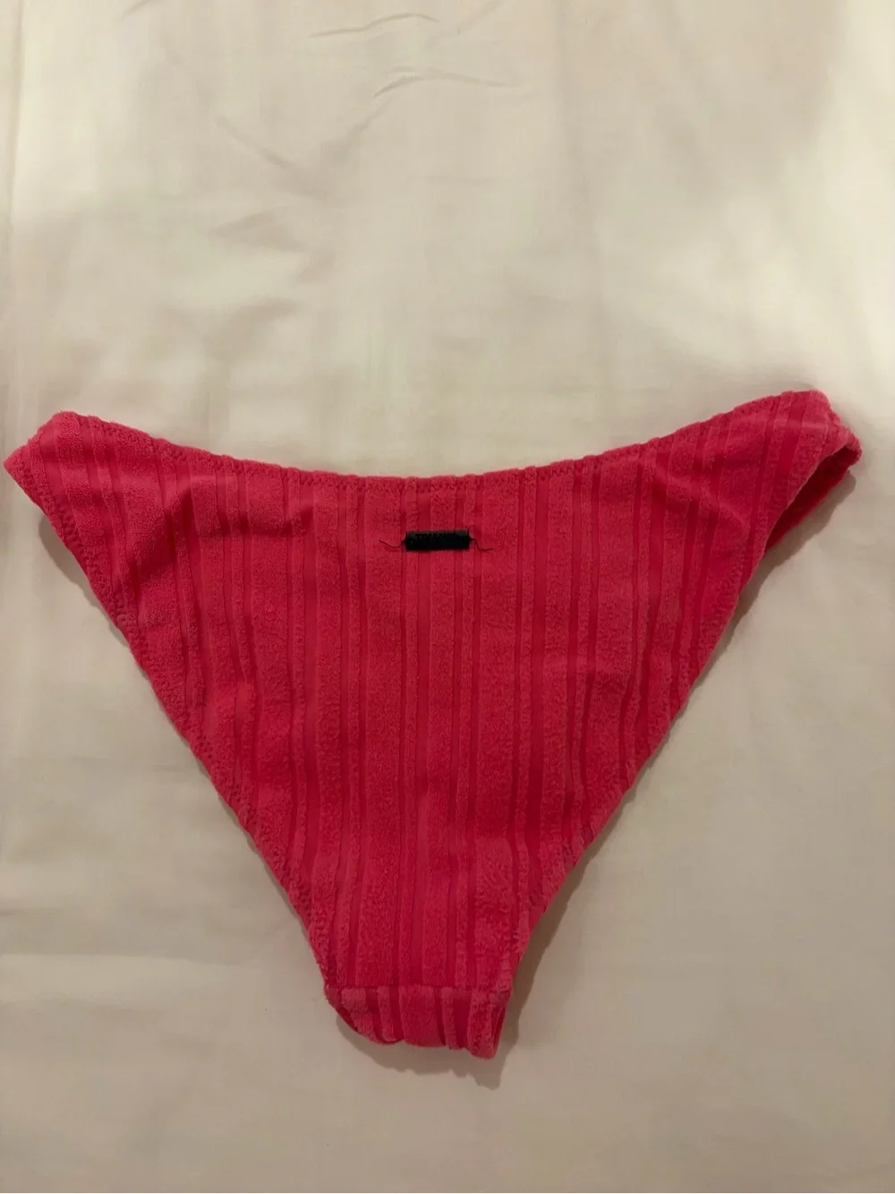 triangl swimwear Ribbed Hot Pink Two-Piece Bikini Set